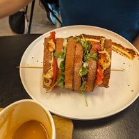 Arvo club sandwich at Arvo Specialty Coffee (Guggenheim) in Bilbao