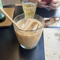 Iced chai latte  at Arvo Specialty Coffee (Guggenheim) in Bilbao