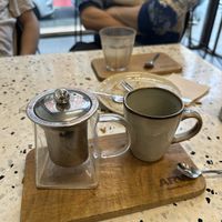 Finished chai  at Arvo Specialty Coffee (Guggenheim) in Bilbao