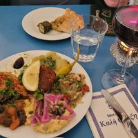 Assorted starter at Taverna Alpha in Frankfurt