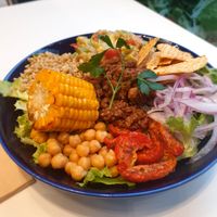 Beyond Meat Taco Bowl at Crispy Fresh in Seoul