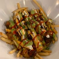 Vegan super fries at Kimchichanga in Riverside