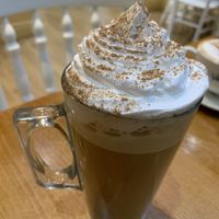 Veeva - Ginger bread latte with vegan whipped cream at VeeVa! in Cockermouth