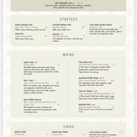 Menu Jan’25  at Chaophraya in Aberdeen