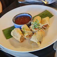Vegetable spring rolls at Chaophraya in Aberdeen
