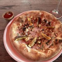 
Pizza Fichi vegan small 14,50  at Post in Dordrecht