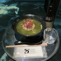 Green tea ramen  at Vegan Ramen UZU Tokyo in Tokyo