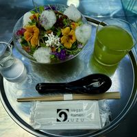 Flower ramen   at Vegan Ramen UZU Tokyo in Tokyo