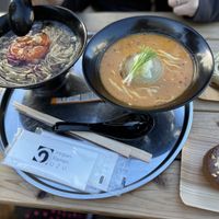 Both ramen and donut options    at Vegan Ramen UZU Tokyo in Tokyo