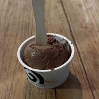 Chocolate ice cream  at Vegan Ramen UZU Tokyo in Tokyo