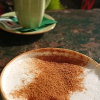 chai latte and matcha latte at Rivarno Café in Florence