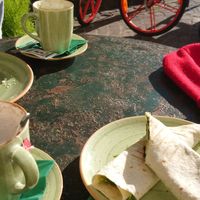 The green hummus wrap at Rivarno Café in Florence