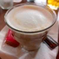 Cappuccino oatmilk at Cafe P96 in Amsterdam