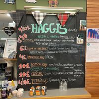Menu   at The Haggis Box in Edinburgh