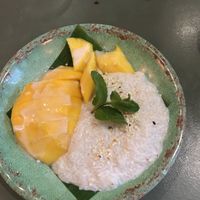 Mango sticky rice   at Rosa's Thai Cafe - Soho in London