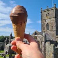 I'd eaten most of it by now! It was a huge ice cream at Nook in Haverfordwest