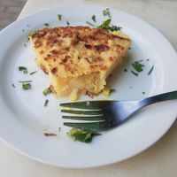 Spanish omelette at Vida Cafe in Barcelona