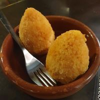 Arancinis! at Vida Cafe in Barcelona