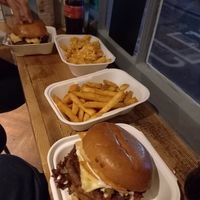 Vegan Burger and Fries at Notorious BRG in Canterbury