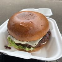 Vegan Blue cheese burger   at Notorious BRG in Canterbury