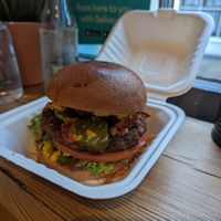 Notorious B.R.G vegan burger at Notorious BRG in Canterbury