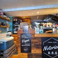 Mostrador del local. #Veganuary at Notorious BRG in Canterbury