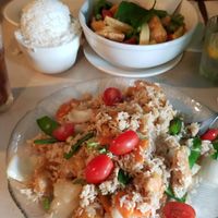 Tofu fried rice (no egg) at Love Thai By Thai in Norwich