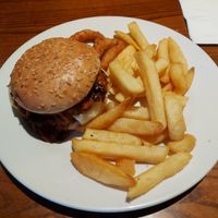 BBQ jackfruit burger at Dapple Grey in Uttoxeter