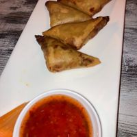 Vegetable samosas  at Thai Orchid in Lugano
