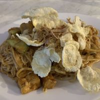 Ketoprak - garlic peanut sauce noodles  at Java in Randwick