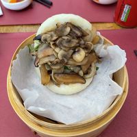 Mushroom bao  at Bao House in Milan