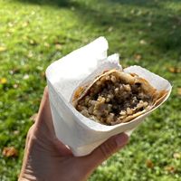 Vegan haggis roll - delicious !  at Livvi's Little Lunchbox in Dunkeld