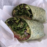 Veggie wrap without the mozzarella at Harvest Restaurant in Lehi