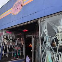 Exterior Halloween decorations at The Walrus in Jacksonville