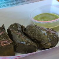 Grape leaves with Heaux sauce at The Walrus in Jacksonville
