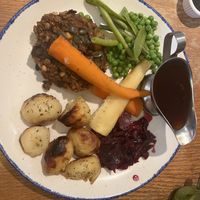 Vegan roast dinner  at Stepping Stones in Ashbourne