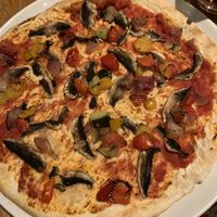 Vegan pizza  at The Bloxwich Showman in Walsall