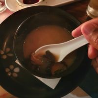 Miso soup at La Bárbara - Aki Sushi in Panama City