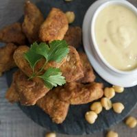 Vegan Chicken Nuggets at VegeMania by Chef Anthony Gomes in Belgrade