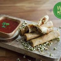 Spring Rolls at VegeMania by Chef Anthony Gomes in Belgrade