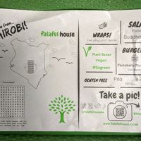 Positivity at Falafel House in Nairobi