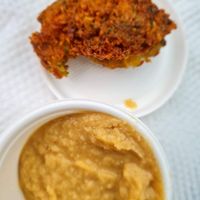 Falafel and hummus portion at Falafel House in Nairobi