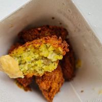 Inside shot falafel at Falafel House in Nairobi