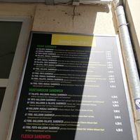 Menu at Amoag in Berlin