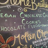 Vegan loving chalkboard at Picasso Cafe on Paseo in Oklahoma City