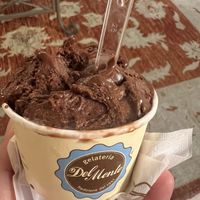 Vegan dark chocolate gelato   at Gelateria Del Monte in Rome