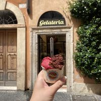   at Gelateria Del Monte in Rome
