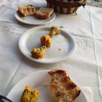 Stuffed zucchini flowers at Georgia's Traditional Taverna in Crete