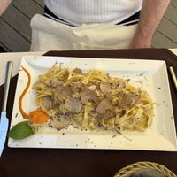 Truffle tagliatelle (vegetarian )  at Konoba Mondo in Motovun
