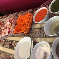 Sallad buffet at Maikhana in Cusco